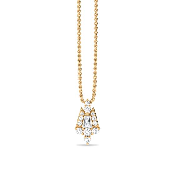 Kleiner Anhänger „Reflection“ (0,45 ct) mit Kette