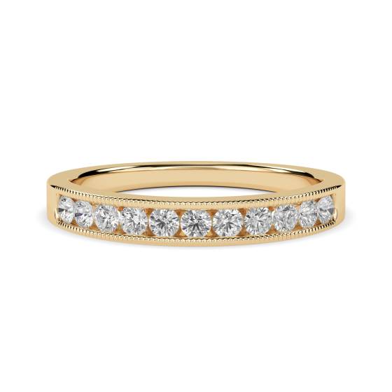 Milgrain Round Diamond Eternity Ring