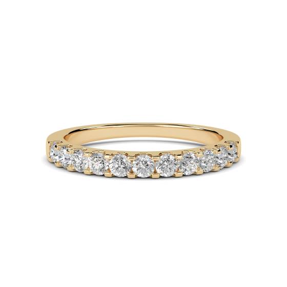 0,40 ct VS/E-F 2,5 mm Petite Round Natural Diamond Eternity Ring