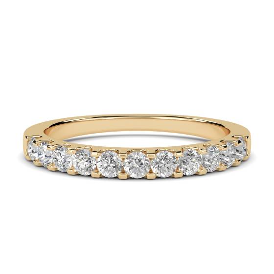 0,40 ct VS/E-F 2,5 mm Petite Round Natural Diamond Eternity Ring