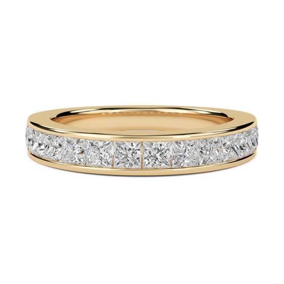 Halb-Ewigkeitsring mit 4 mm Prinzessdiamant