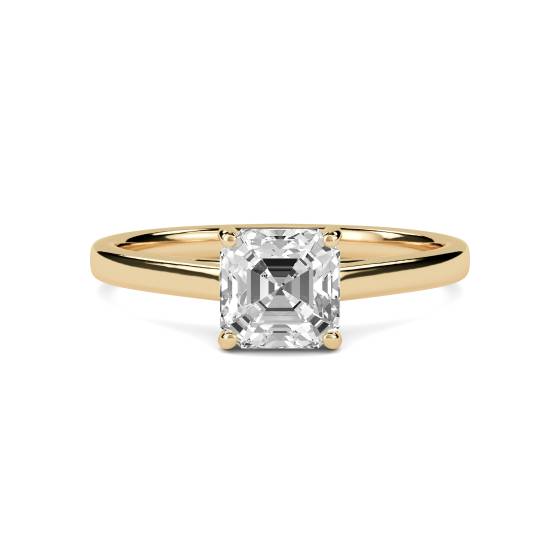 Asscher-Diamant-Verlobungsring
