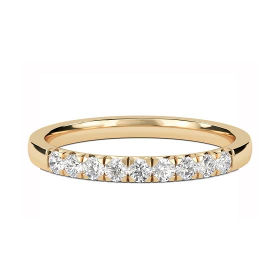 Ehering mit rundem Diamanten (0,25 ct)