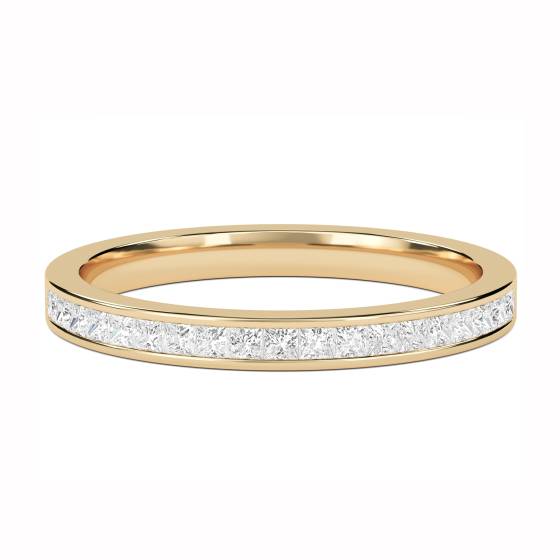 0,25 ct VS/F-G Prinzessschliff Diamant-Ehering