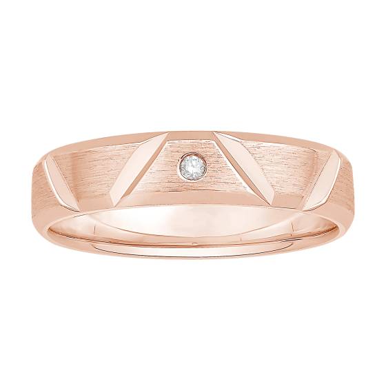 Herren-Ehering mit Diamanten