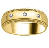 Diamantbesetzte Herrenringe